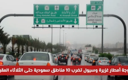 الأرصاد تحذر: موجة أمطار وسيول تضرب 10 مناطق في السعودية وتستمر حتى الثلاثاء المقبل