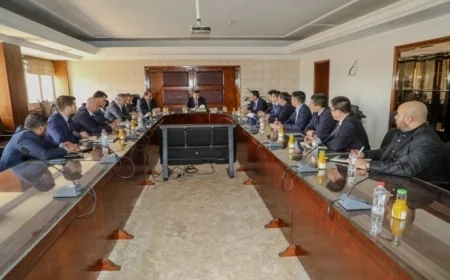 وزير الزراعة يناقش فرص توطين صناعة الآلات والمعدات الحديثة مع وفد صيني