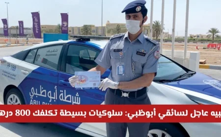 تحذير مهم لسائقي السيارات في أبوظبي: تصرفات بسيطة قد تكلفك 800 درهم بدون قصد