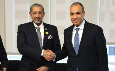 وزير الخارجية يعقد اجتماعًا هامًا مع رئيس المصرف العربي للتنمية الاقتصادية في إفريقيا