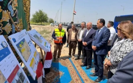 مدبولي يتفقد مشاريع تطوير طريق الكمين في المثلث وجلبانة وبالوظة خلال زيارته لبئر العبد