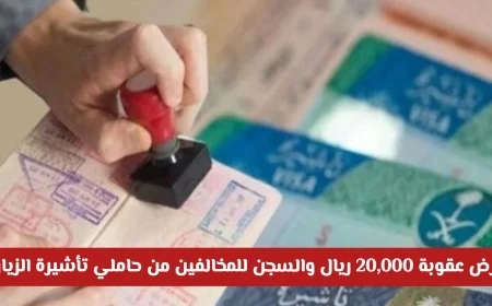 السعودية تُعلن عقوبة 20,000 ريال والسجن للمخالفين بتأشيرة الزيارة تعرف على تفاصيل التحذيرات