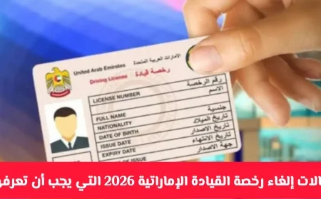 اكتشف حالات إلغاء رخصة القيادة الإماراتية 2026 وكيفية الحفاظ عليها
