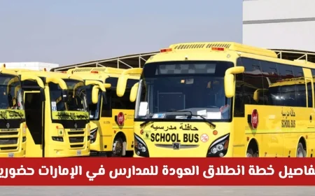 انطلاق العام الدراسي في الإمارات مع تشغيل الحافلات وعودة التعليم الحضوري: تفاصيل الخطة الرسمية