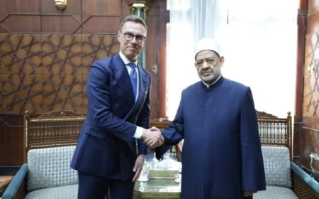 رئيس فنلندا يثني على دور شيخ الأزهر في تعزيز قيم السلام والتعايش السلمي
