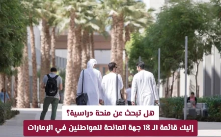 هل ترغب في الحصول على منحة دراسية؟ اكتشف أفضل 18 جهة مانحة للمواطنين في الإمارات
