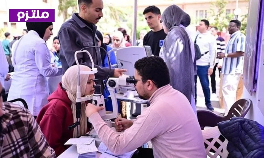 جامعة القاهرة تطلق قافلة طبية مجانية لطب وجراحة العيون لأعضائها مع صور مميزة