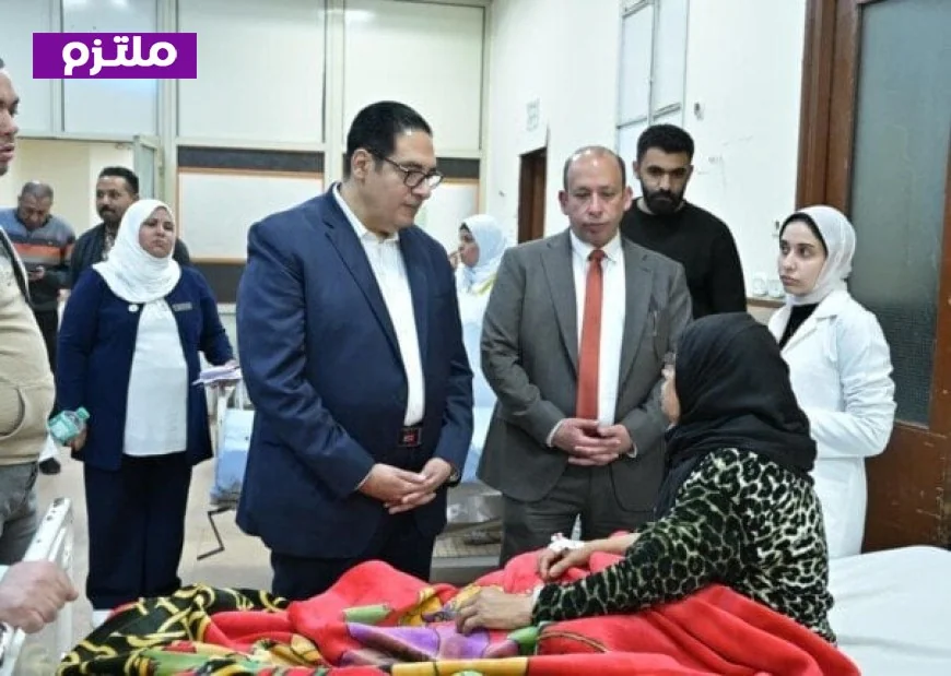 رئيس جامعة القاهرة يزور مرضى قصر العيني ويأمر بتشكيل لجنة فنية للتحقيق في أسباب الحريق