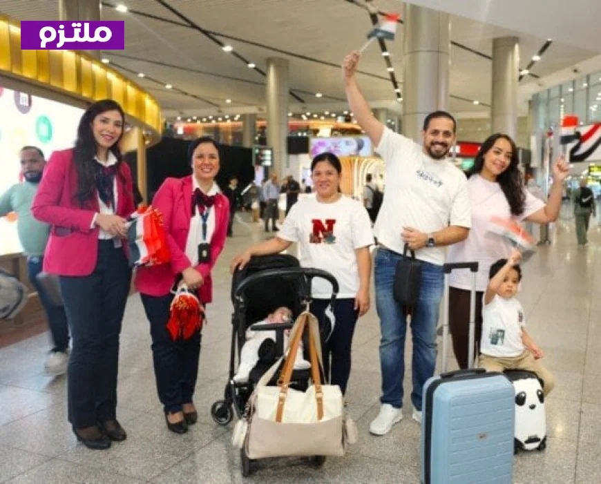 مطار القاهرة الدولي يرفع أعلام مصر احتفالاً بعيد تحرير سيناء مع الركاب