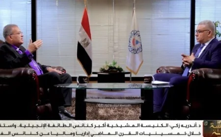 القس أندريه زكي يؤكد أن كنائس الطائفة الإنجيلية وطنية 100% ولا تتلقى تعليمات من الخارج