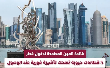 أفضل المهن لدخول قطر: اكتشف 5 قطاعات حيوية تمنح تأشيرة فورية عند الوصول