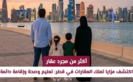 اكتشف كيف يمكن لتملك العقارات في قطر أن يغير حياتك: فرص تعليمية وصحية وإقامة دائمة