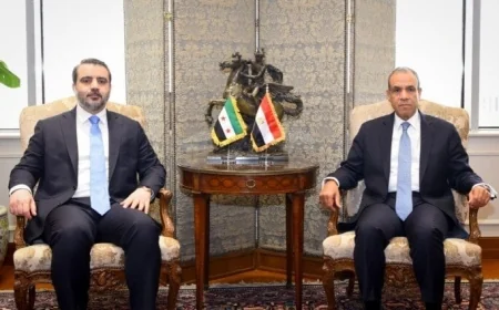 وزير الخارجية المصري يعزز التزام بلاده بوحدة واستقرار سوريا خلال لقائه بنظيره السوري
