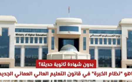 ما هو نظام الخبرة في قانون التعليم العالي العماني وكيف يمكنك الدراسة بدون شهادة ثانوية حديثة