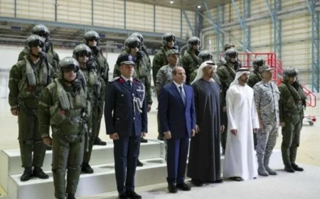 الرئيس السيسي يشرف على القوات المصرية في الإمارات خلال زيارته اليوم فيديو مباشر