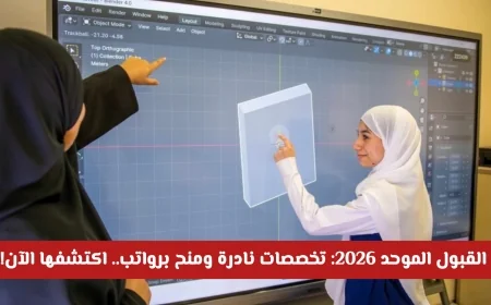 التسجيل مفتوح في نظام القبول الموحد 2026: اكتشف التخصصات النادرة والمنح المالية برواتب مميزة الآن
