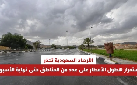 الأرصاد السعودية تحذر من استمرار هطول الأمطار في مناطق متعددة حتى نهاية الأسبوع التفاصيل كاملة