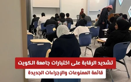 تعرف على قائمة الممنوعات والإجراءات الجديدة لتشديد الرقابة على اختبارات جامعة الكويت