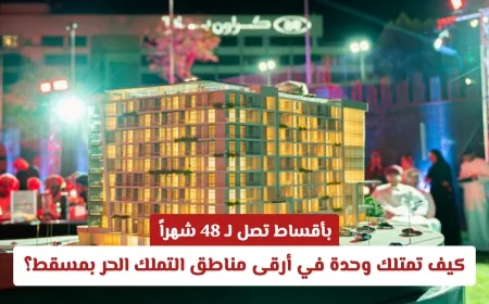 اكتشف كيف تمتلك وحدة في أرقى مناطق التملك الحر بمسقط بأقساط تصل إلى 48 شهراً