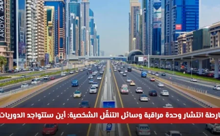 أماكن تواجد دوريات مراقبة وسائل التنقل الشخصية: خارطة شاملة