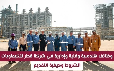 فرص عمل مميزة في شركة قطر للكيماويات: وظائف هندسية وفنية وإدارية متاحة الآن وكيفية التقديم