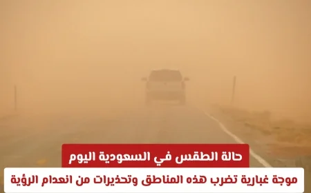 توقعات طقس السعودية: موجة غبار كثيفة تضرب مناطق واسعة وتحذيرات من انعدام الرؤية