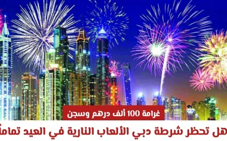 غرامات وسجن تصل إلى 100 ألف درهم هل تتخذ شرطة دبي إجراءات صارمة لحظر الألعاب النارية في العيد؟