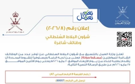 تعرف على وظائف شؤون البلاط السلطاني 2026 في سلطنة عمان الشروط وكيفية التسجيل