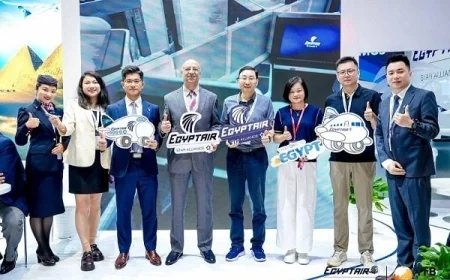 مصر للطيران تعزز وجودها في السوق الصيني من خلال مشاركتها في معرض ITB China 2026 بشنغهاي