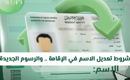 كل ما تحتاج معرفته عن شروط تعديل الاسم في الإقامة والرسوم الجديدة