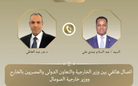 مصر تعلن دعمها الكامل لسيادة الصومال وتعزيز مؤسساته الوطنية
