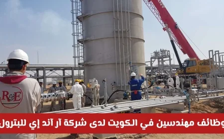 فرص عمل ذهبية للمهندسين في قطاع الطاقة بالكويت مع شركة آر آند إي للبترول