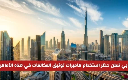 دبي تفرض حظراً على استخدام كاميرات توثيق المخالفات في مواقع محددة