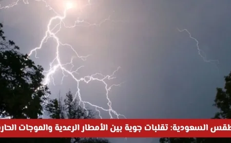 تقلبات جوية في السعودية اليوم بين أمطار رعدية وموجات حارة