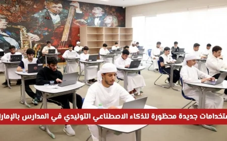 استخدامات الذكاء الاصطناعي التوليدي في مدارس الإمارات: تفاصيل وأهمية القرار