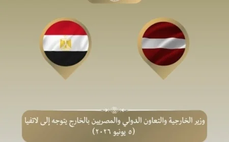 وزير الخارجية ينطلق إلى ريجا للمشاركة في الاجتماع السنوي 35 للبنك الأوروبي لإعادة الإعمار والتنمية