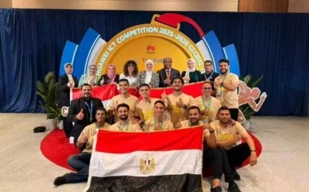 عين شمس تتألق في الصين وتحصد الميدالية الذهبية في جوائز Huawei ICT العالمية