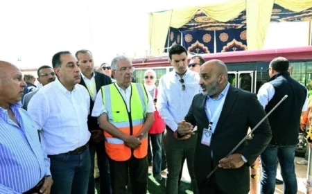 رئيس الوزراء يزور مجمع ألستوم الصناعي في برج العرب الجديدة للتأكد من سير العمل