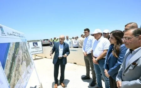 رئيس الوزراء يقوم بجولة تفقدية لمشروع محور اللواء عمر سليمان في الإسكندرية