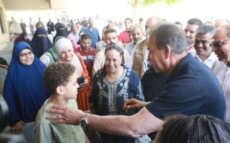وزير الصحة يقوم بجولة تفقدية على مستشفيات الكبد والجهاز الهضمي والثلاثي الجامعيين في المنيا