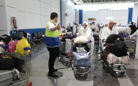 ميناء القاهرة الجوي يختتم موسم الحج 1447هـ ويستقبل 65.8 ألف حاج عبر 390 رحلة جوية