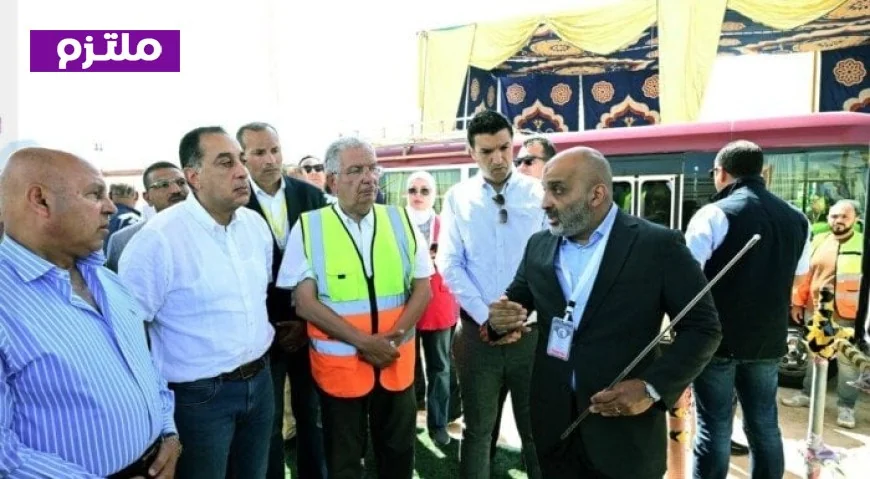 رئيس الوزراء يزور مجمع ألستوم الصناعي في برج العرب الجديدة للتأكد من سير العمل