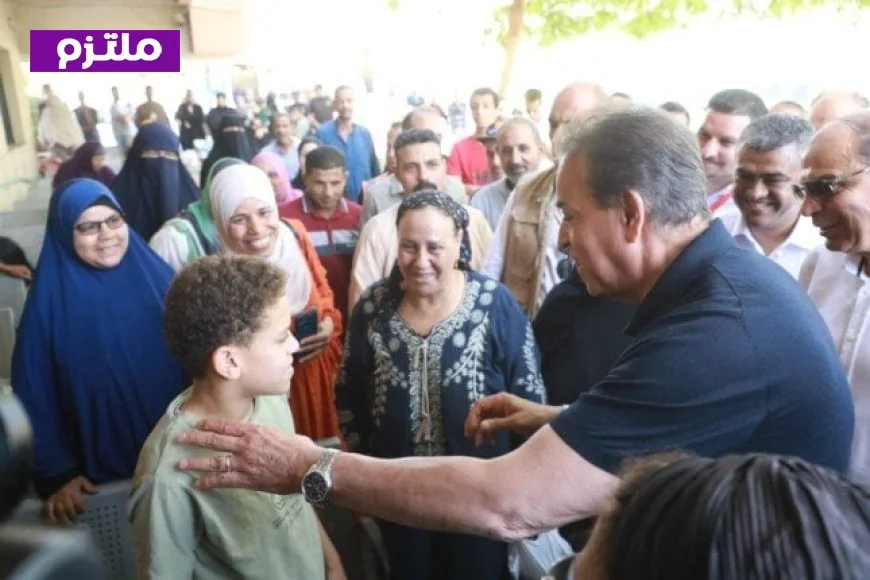 وزير الصحة يقوم بجولة تفقدية على مستشفيات الكبد والجهاز الهضمي والثلاثي الجامعيين في المنيا