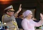 السيدة انتصار السيسي تعبر عن فخرها وحبها خلال افتتاح المقر الجديد للقيادة الاستراتيجية