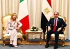 الرئيس السيسي ورئيسة وزراء إيطاليا يشددان على أهمية الحوار ووسائل السلام لإنهاء النزاعات