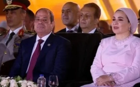 الرئيس السيسي يحتفل بافتتاح مقر القيادة الاستراتيجية من خلال احتفالية موسيقية مميزة