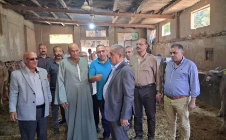 رئيس الإصلاح الزراعي يزور مشروعات وأنشطة الهيئة في المنوفية ويطلع على تطورات الجمعيات