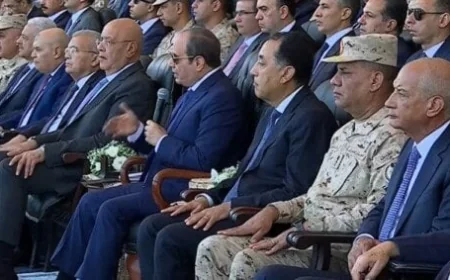 الرئيس السيسي يعبر عن تقديره لأجهزة الدولة المصرية بمناسبة افتتاح مقر القيادة الاستراتيجية