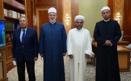 الضويني ومفتي أوزبكستان يعززان العلاقات الأزهرية الأوزبكستانية من خلال لقاء هام