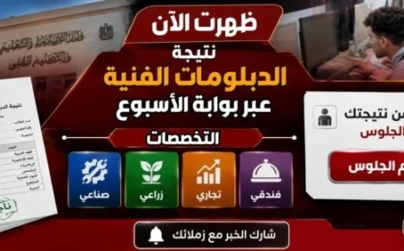احصل على نتيجة الدبلومات الفنية 2026 مجاناً الآن عبر بوابة الأسبوع